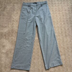 Banana Republic Wide Leg Trouser Pants Women's 6 Gray Career Office Professional